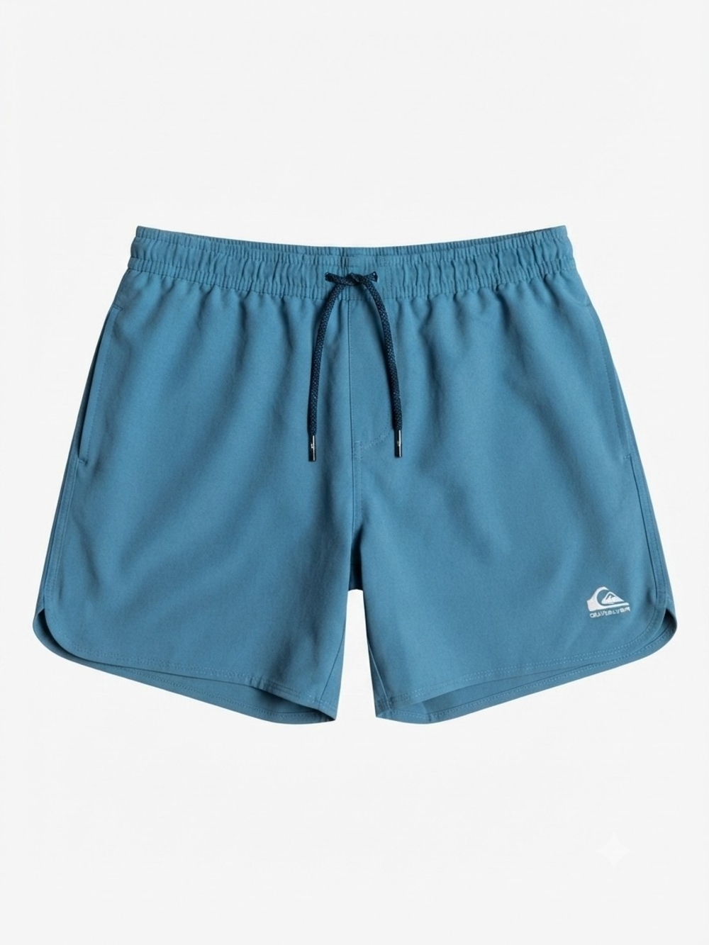 NWT Quiksilver Men's Teal Swim Trunks with Drawcord